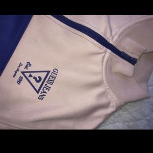 Pink & blue guess zip up
